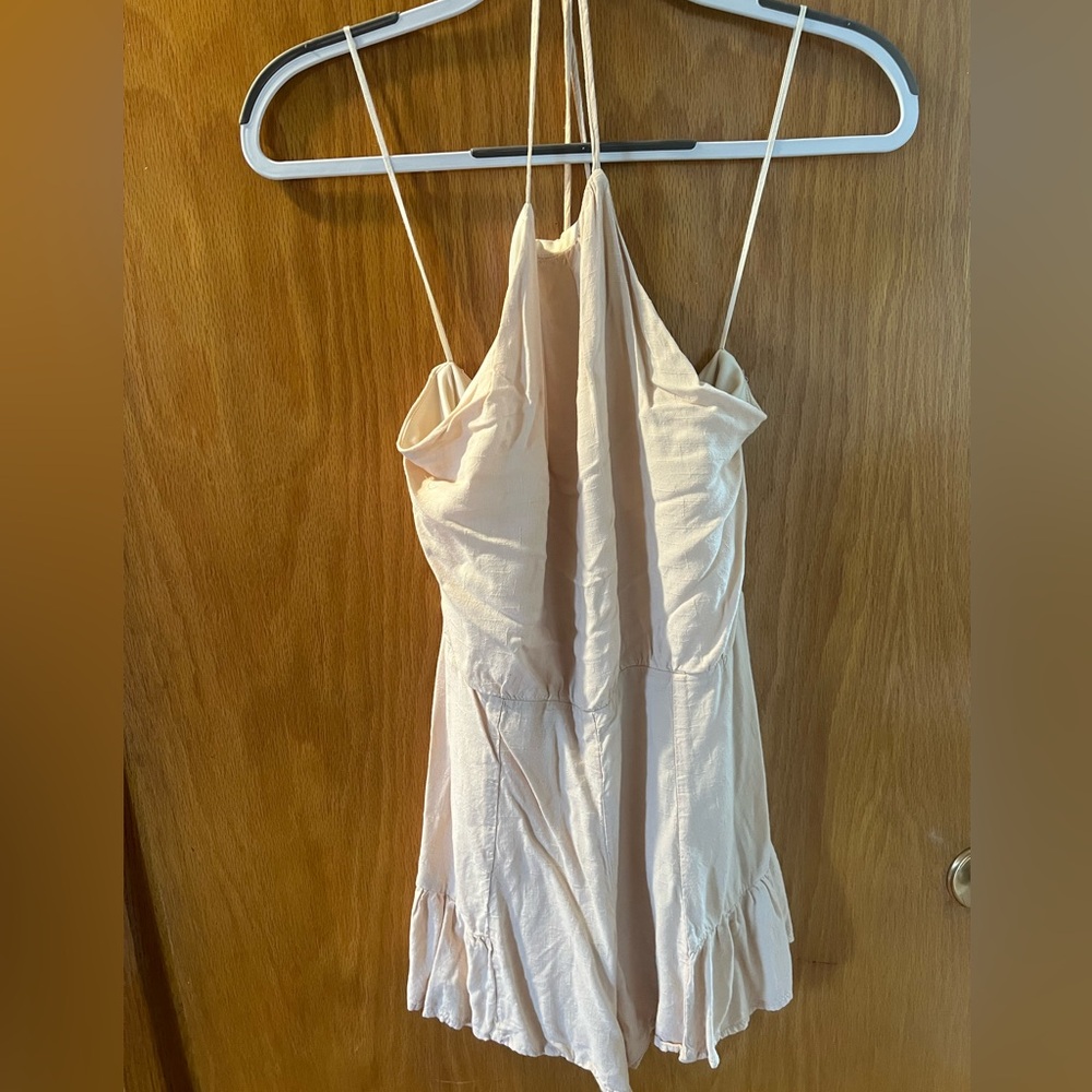 Tan/Cream romper size L